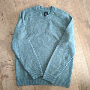 The Gap Aqua Wool Blend Pullover Crew Neck Unisex Sweater Size Men's Medium